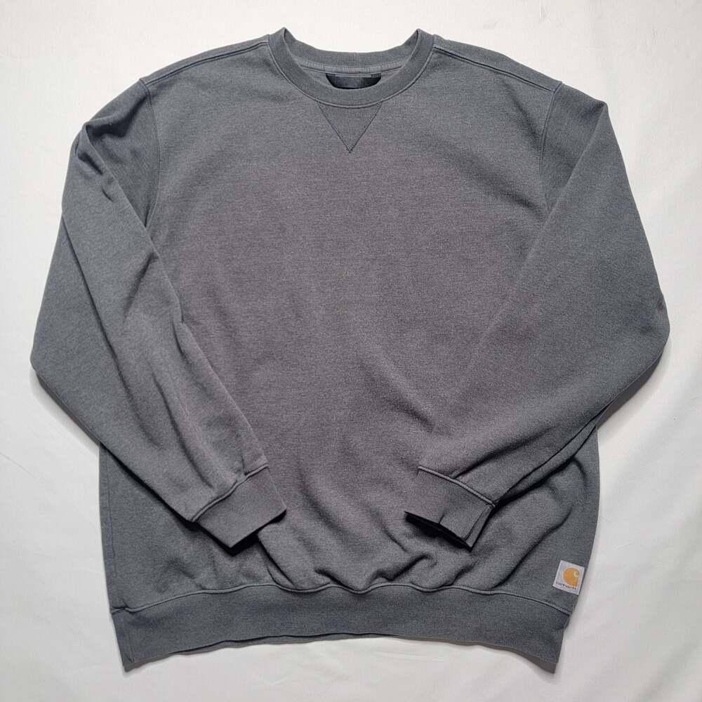 Carhartt Men's Loose Fit Midweight Crewneck Sweatshirt K124 Carbon Heather